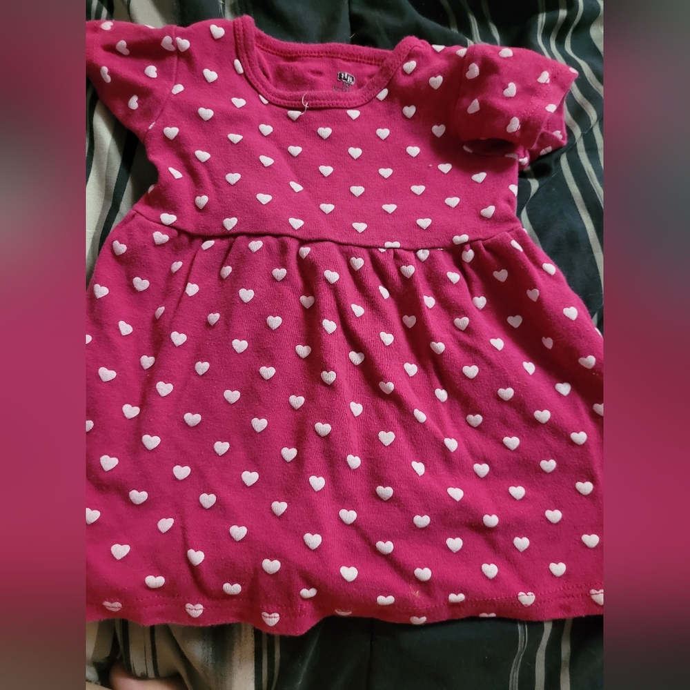 Hb heart pink dress 24m